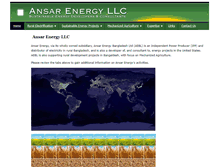 Tablet Screenshot of ansarenergy.com